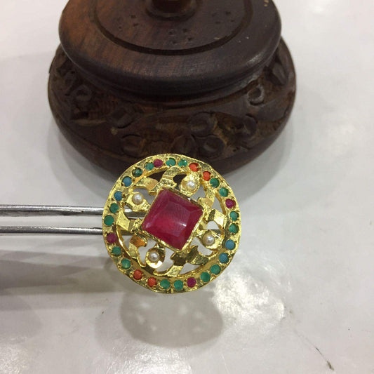 Jadau ring356853 - Vijay & Sons