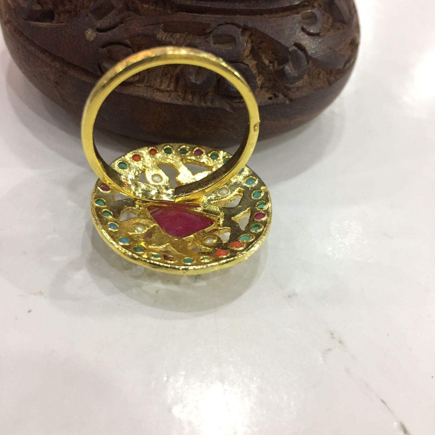 Jadau ring356853 - Vijay & Sons