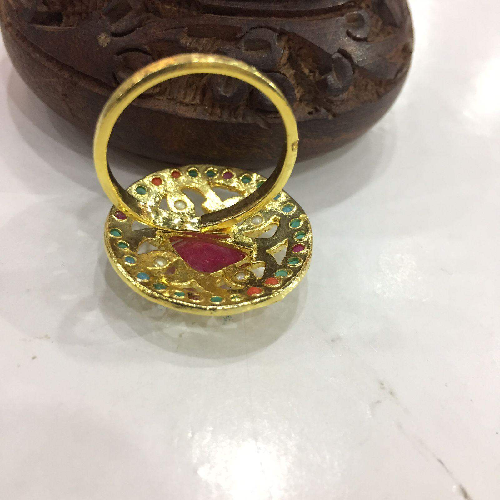 Jadau ring356853 - Vijay & Sons