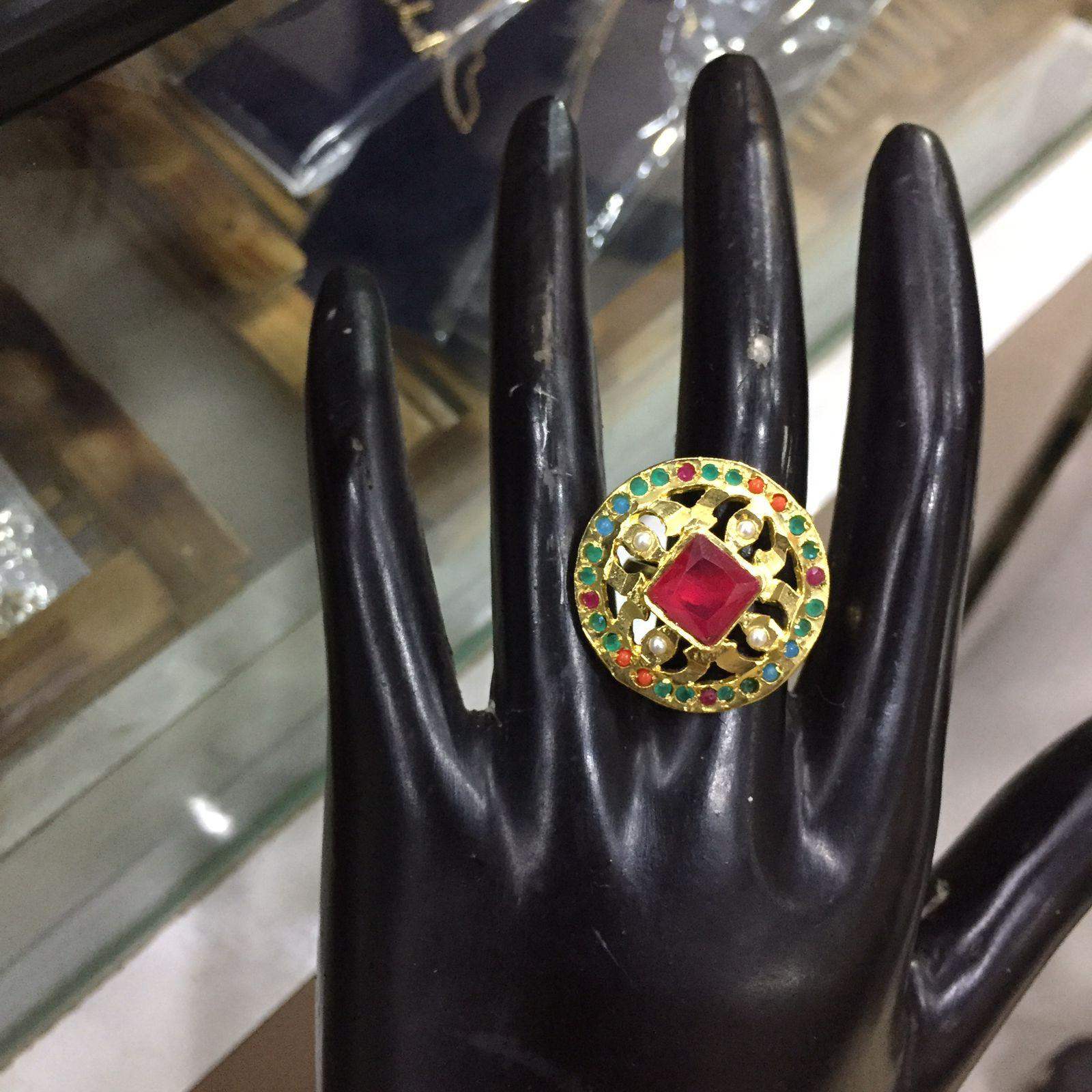 Jadau ring356853 - Vijay & Sons