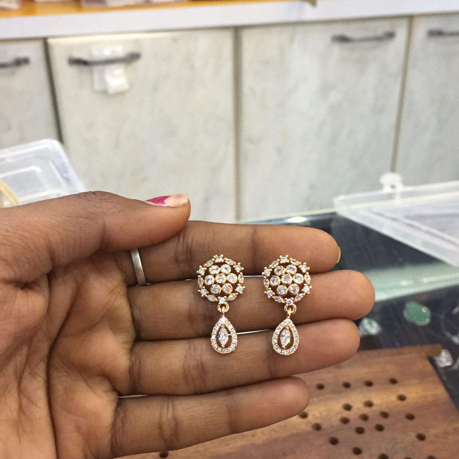 Zircon Earring 45266 - Vijay & Sons