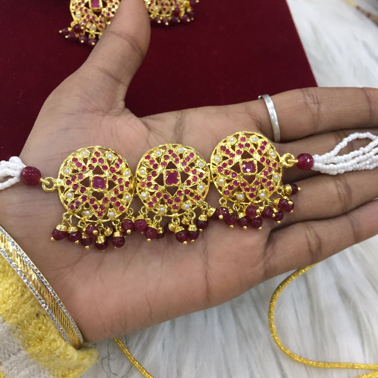 Jadau Necklace Sets 77377830