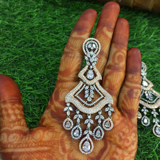 American diamond earrings 464364 - Vijay & Sons