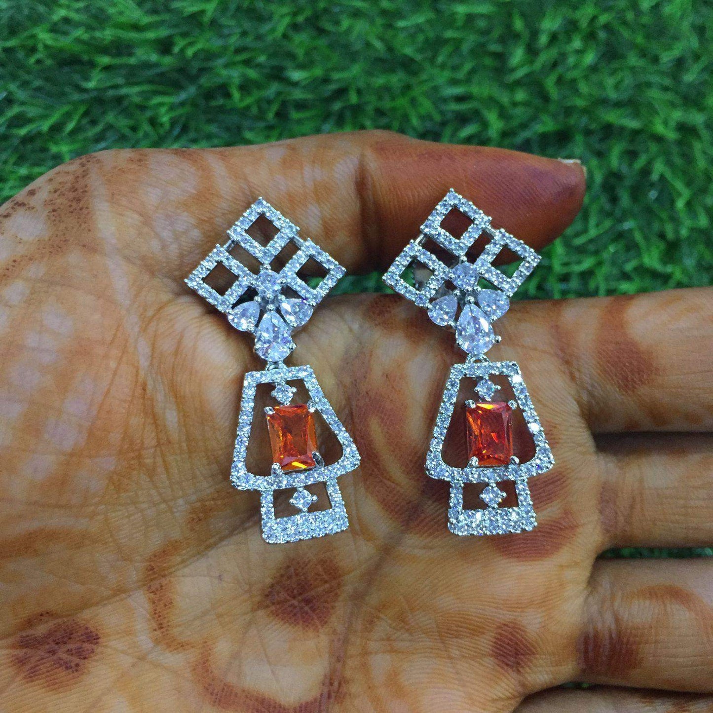 American Diamond Earrings 4543 - Vijay & Sons