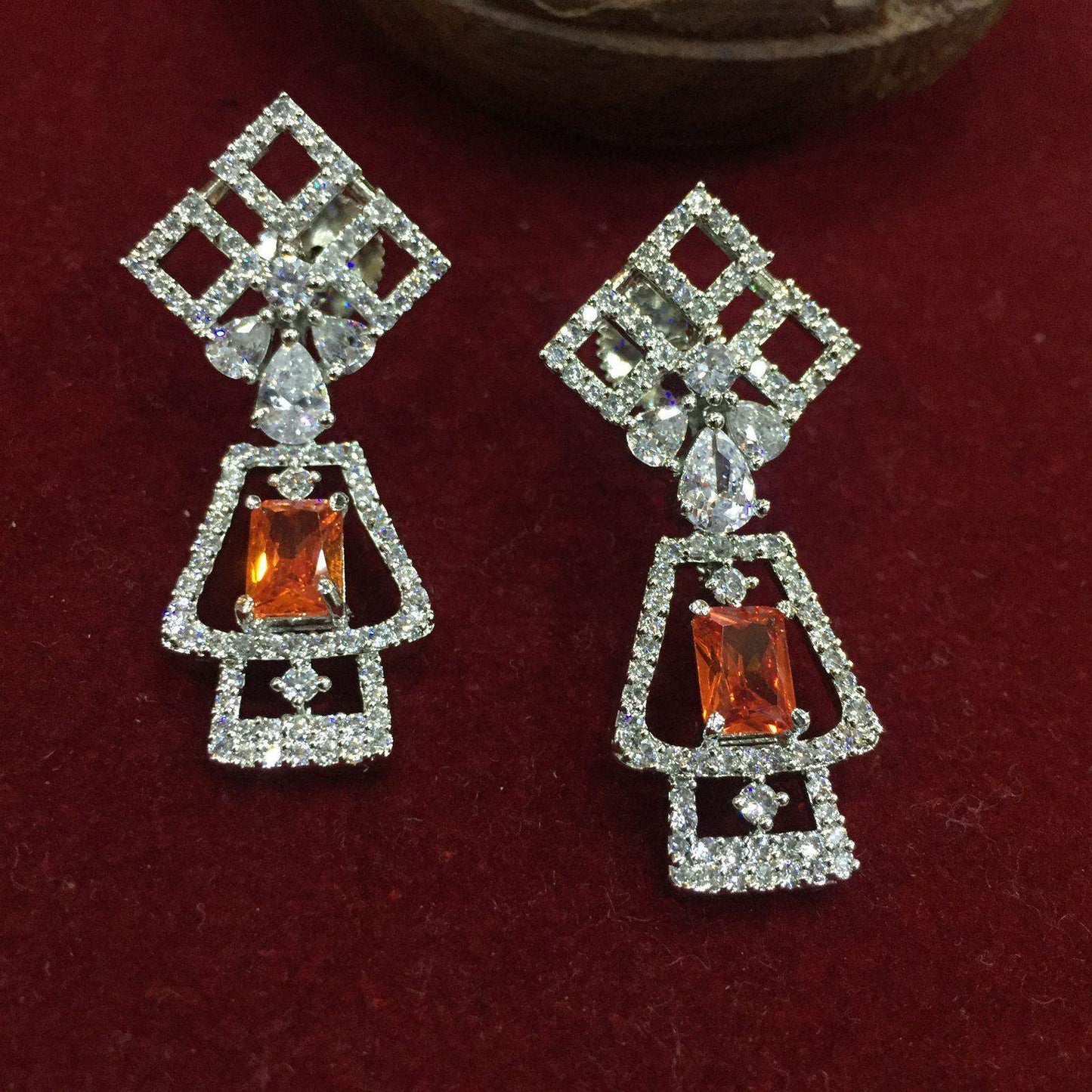 American Diamond Earrings 4543 - Vijay & Sons