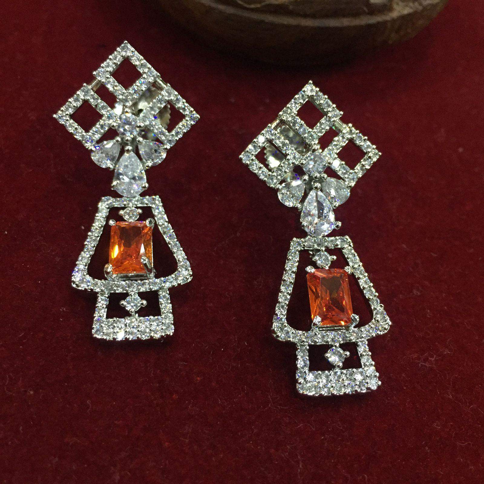 American Diamond Earrings 4543 - Vijay & Sons