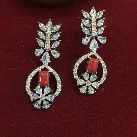 American Diamond Earrings 563653 - Vijay & Sons