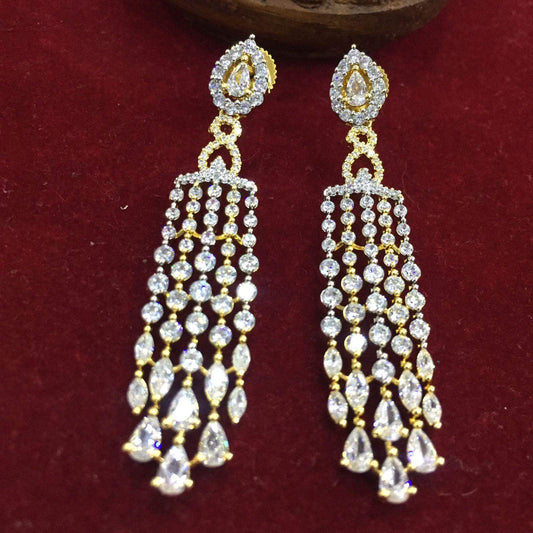 American Diamond Earrings 455345 - Vijay & Sons