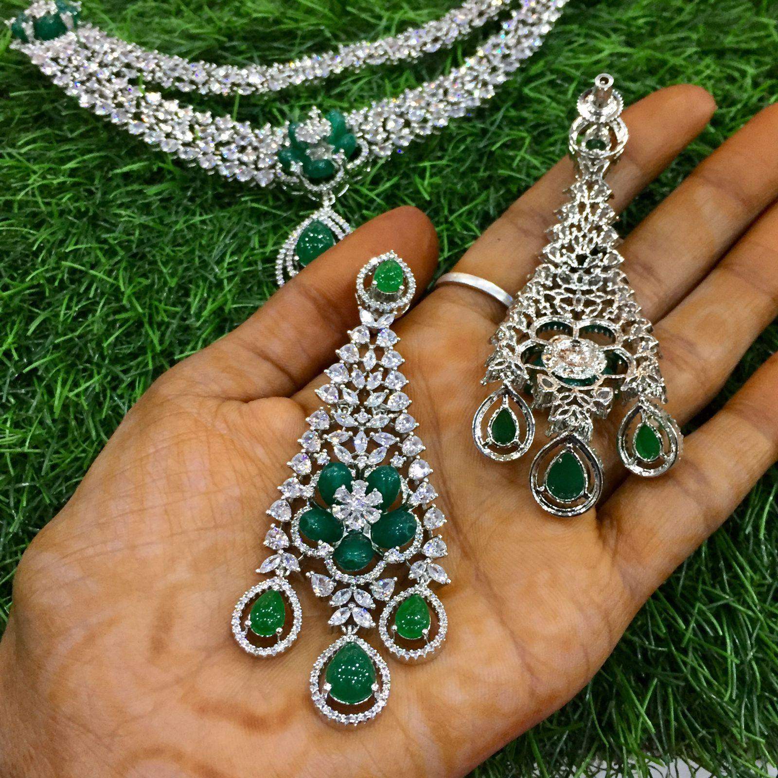 Zircon Necklace sets 696568 - Vijay & Sons