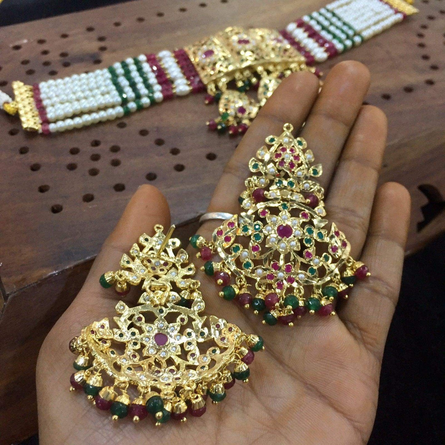 Jadau choker set 5578646 - Vijay & Sons