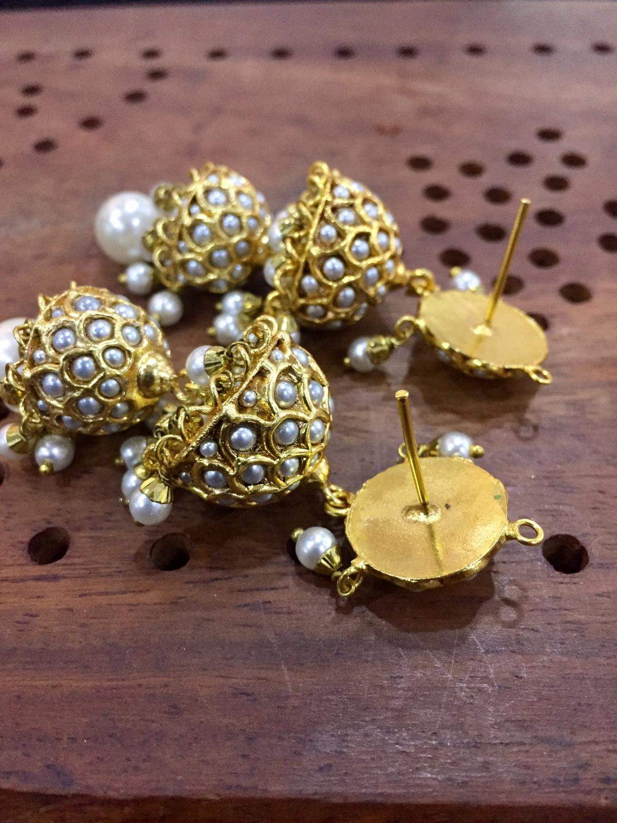 Jadau Earrings 673755 - Vijay & Sons