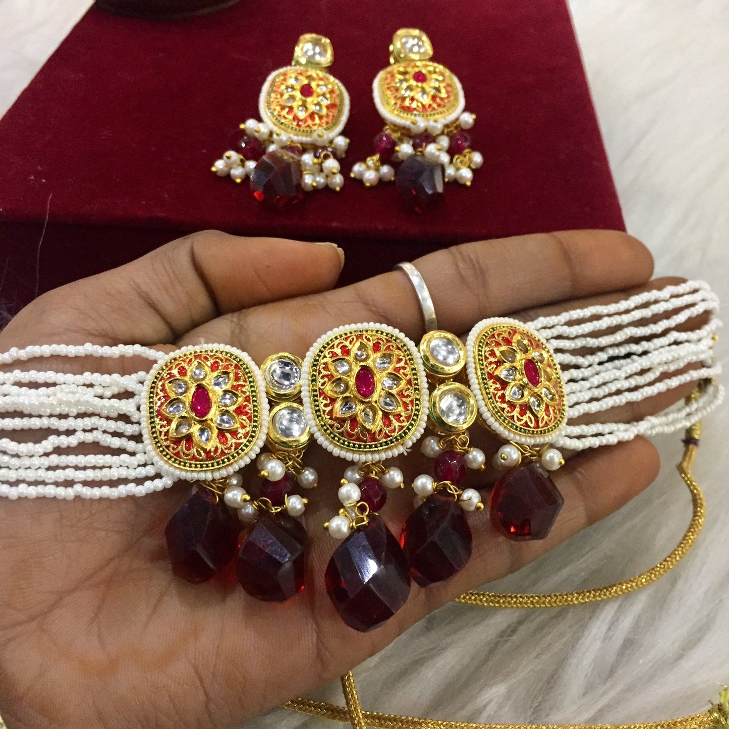 Kundan Necklace Set 567742