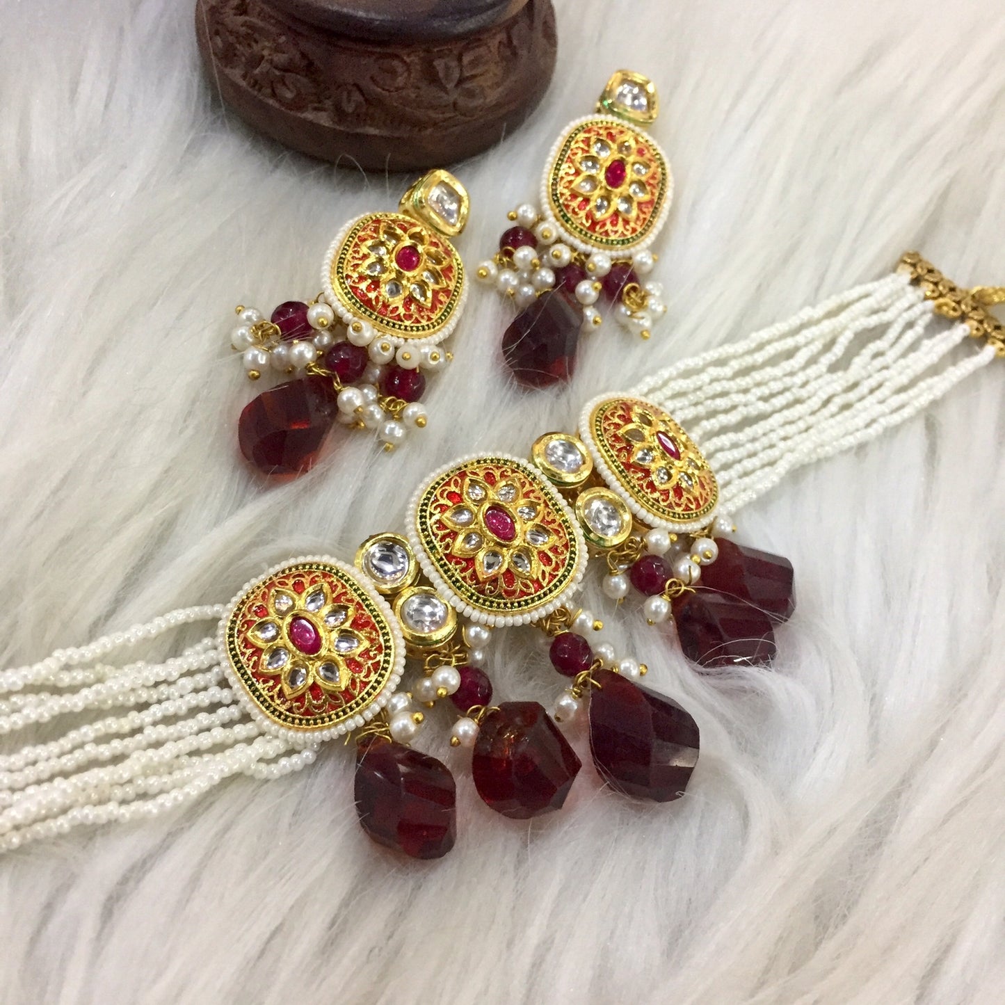 Kundan Necklace Set 567742