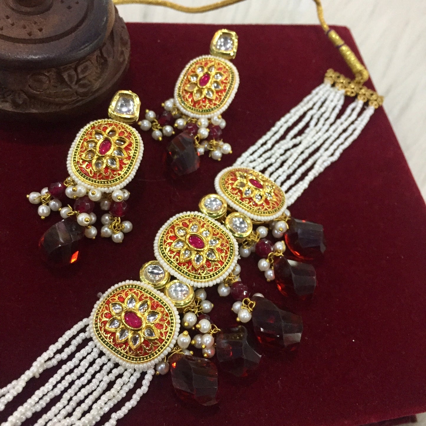 Kundan Necklace Set 567742