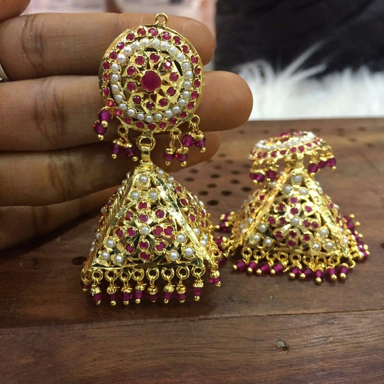 Jadau Earrings 567853 - Vijay & Sons