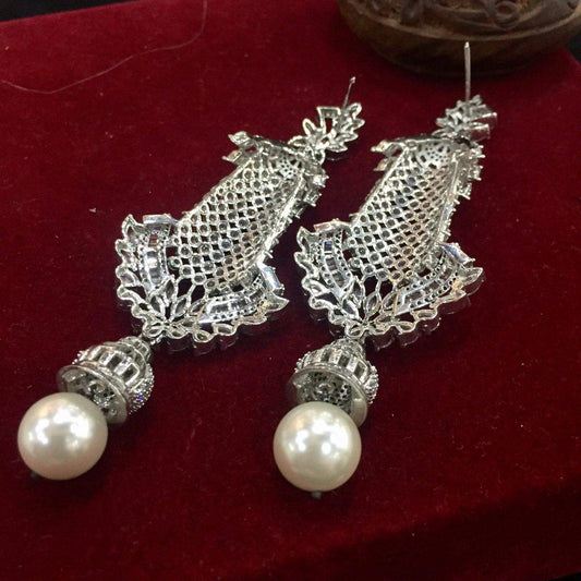 American diamond earrings 246447 - Vijay & Sons