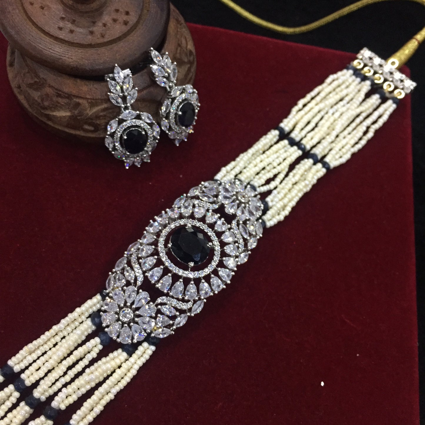 American Diamond Necklace set 567876