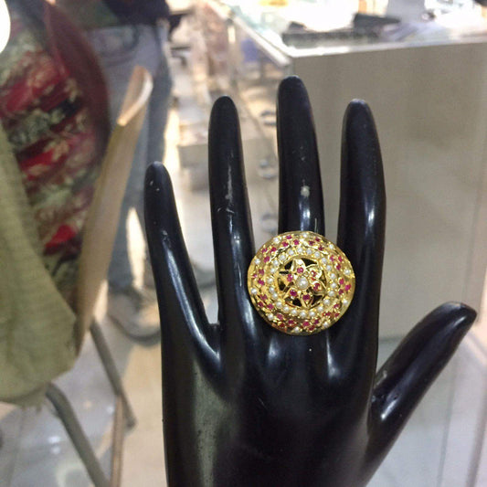 Jadau Rings 655526 - Vijay & Sons