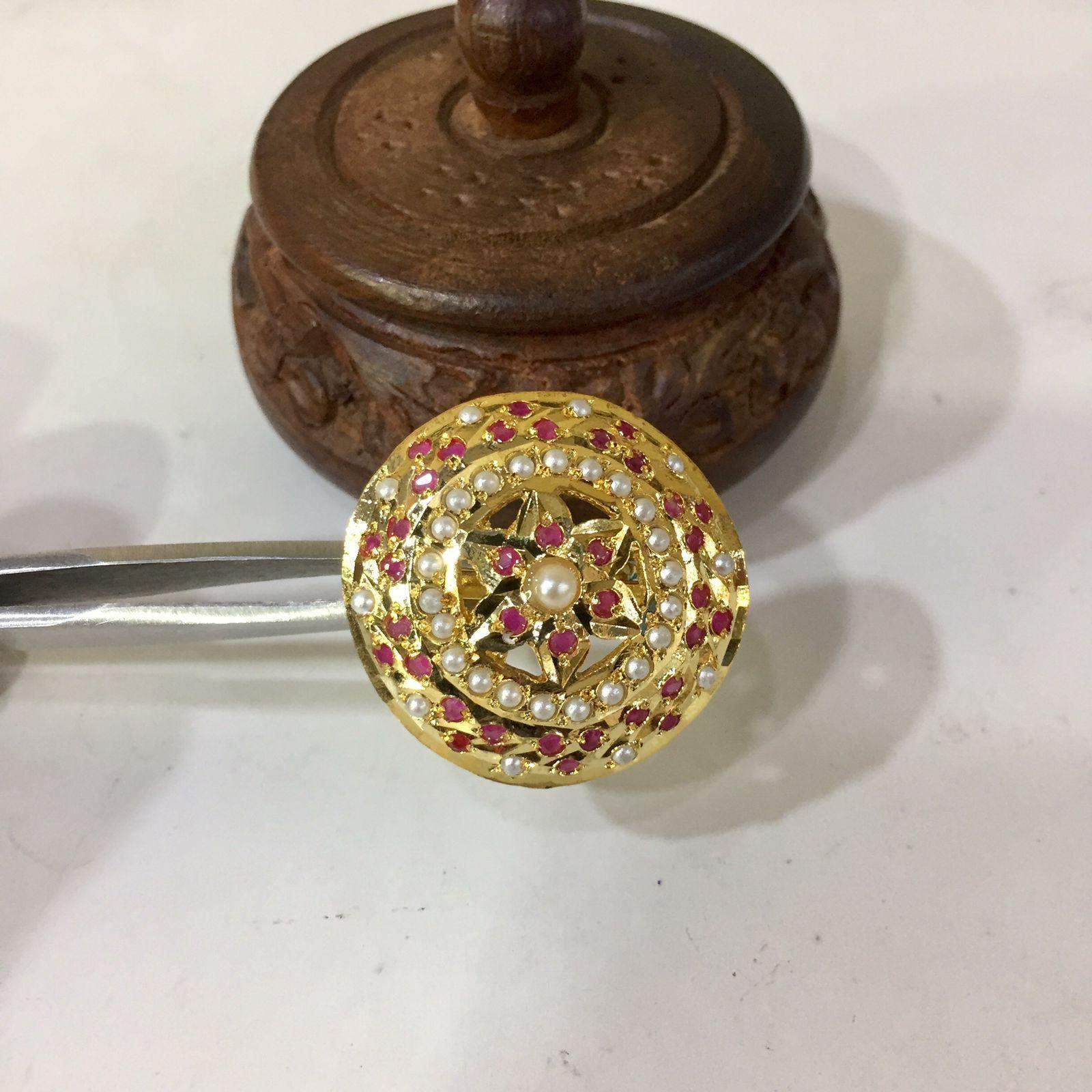 Jadau Rings 655526 - Vijay & Sons