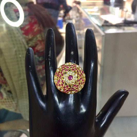 Jadau Rings 45686 - Vijay & Sons