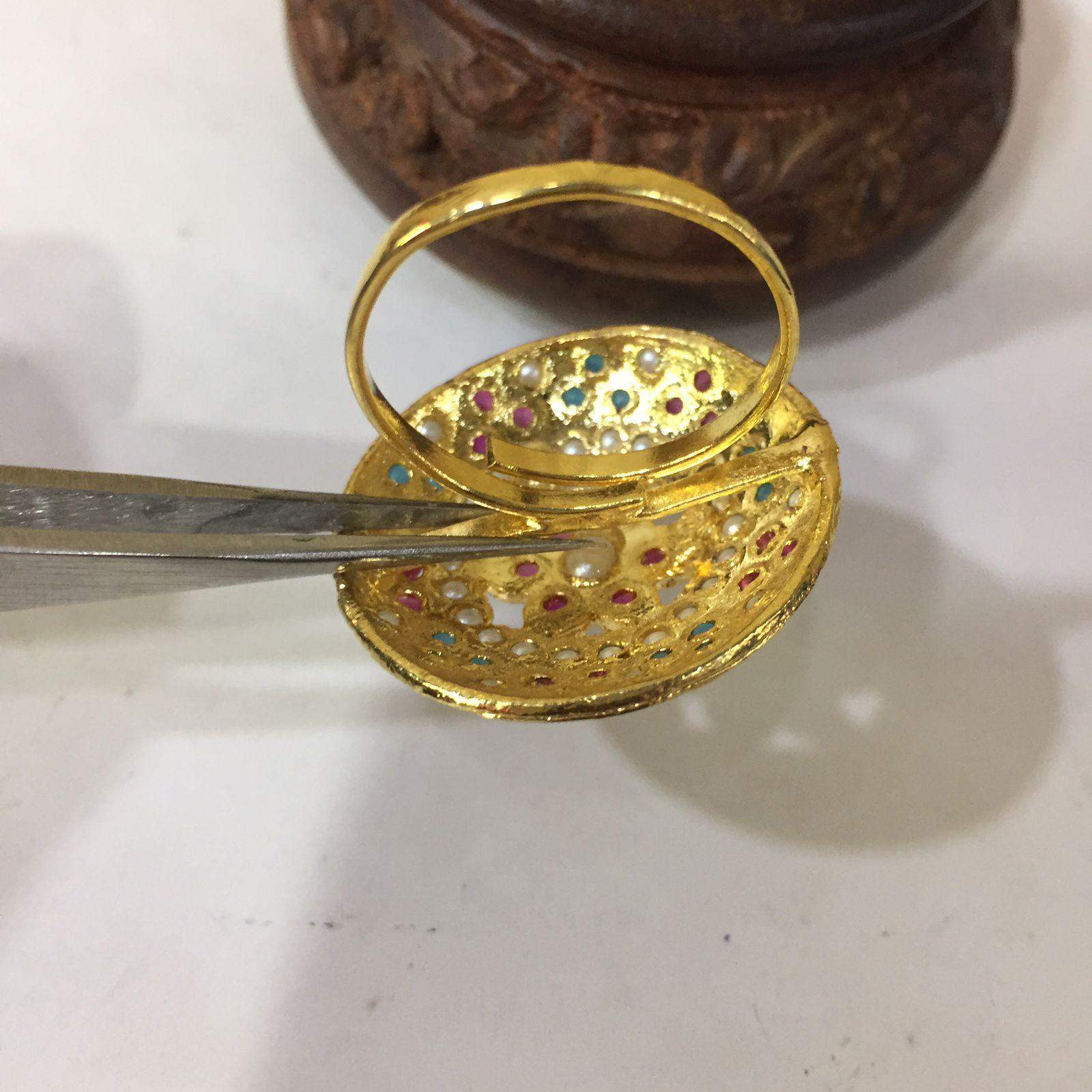 Jadau Rings 655526 - Vijay & Sons