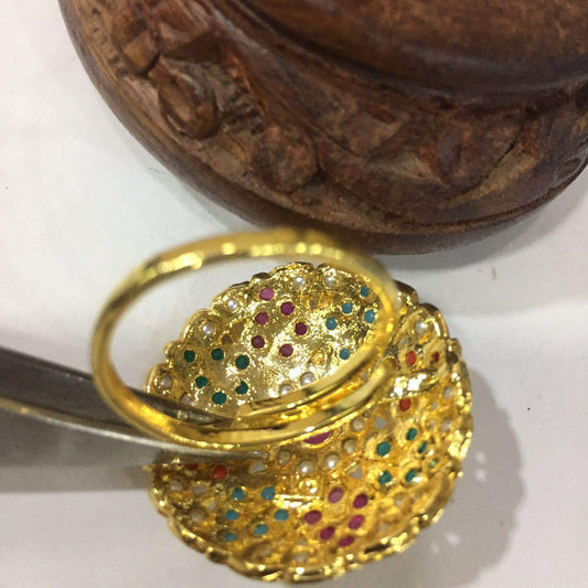 Jadau ring 23566643 - Vijay & Sons