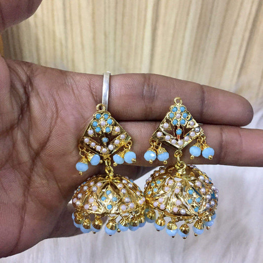 Jadau Jhumka For Women 7656 - Vijay & Sons