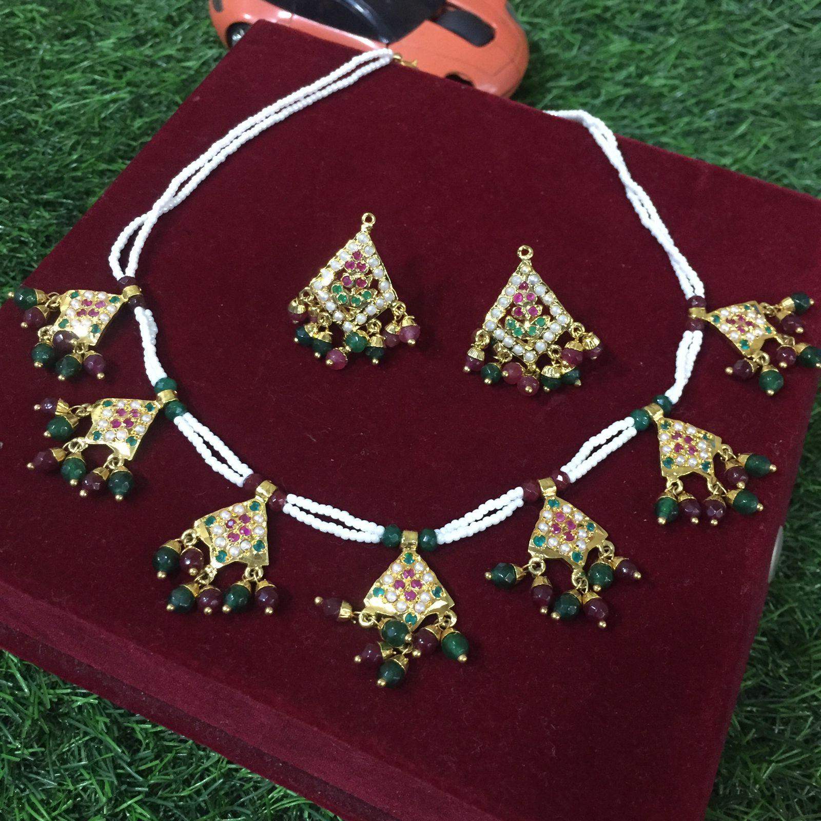 Jadau Necklace Sets 58865 - Vijay & Sons