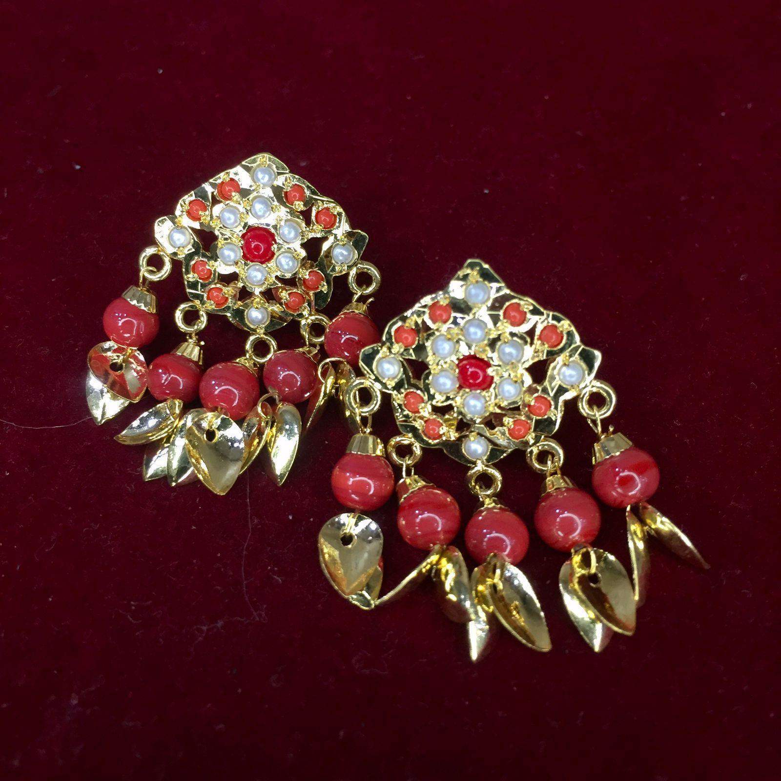 Jadau studs 454267 - Vijay & Sons