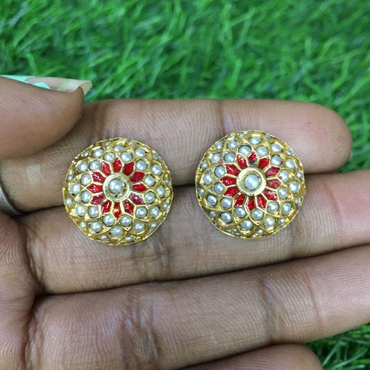 Jadau Studs 1038104 - Vijay & Sons