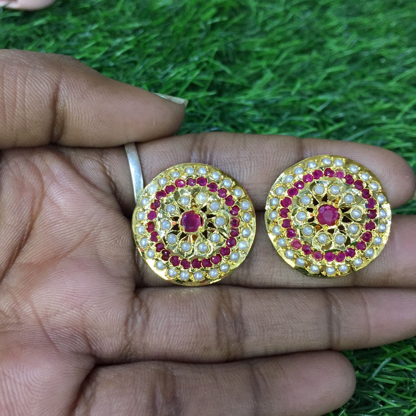 Jadau Earrings 56586