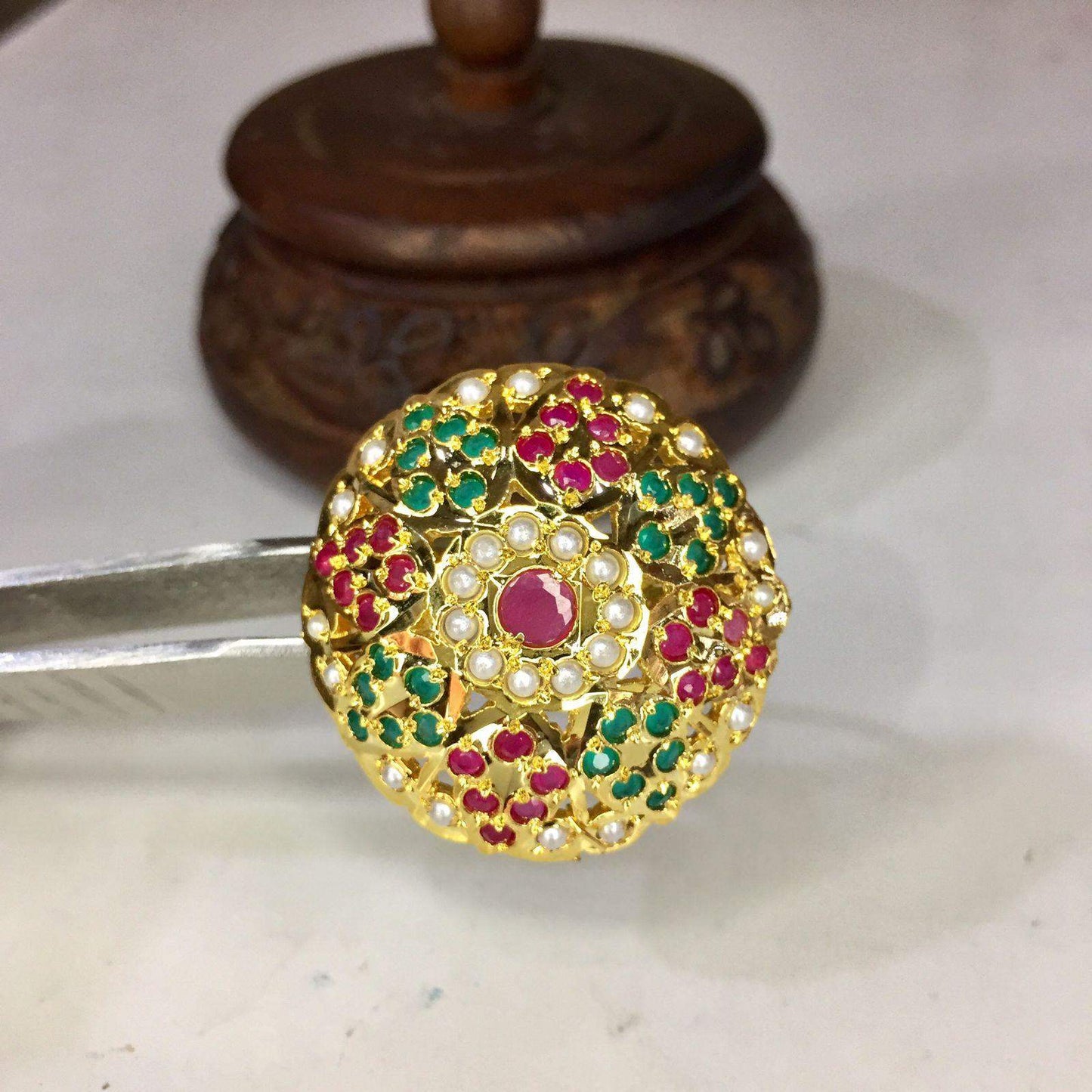 Jadau Rings 4546544 - Vijay & Sons