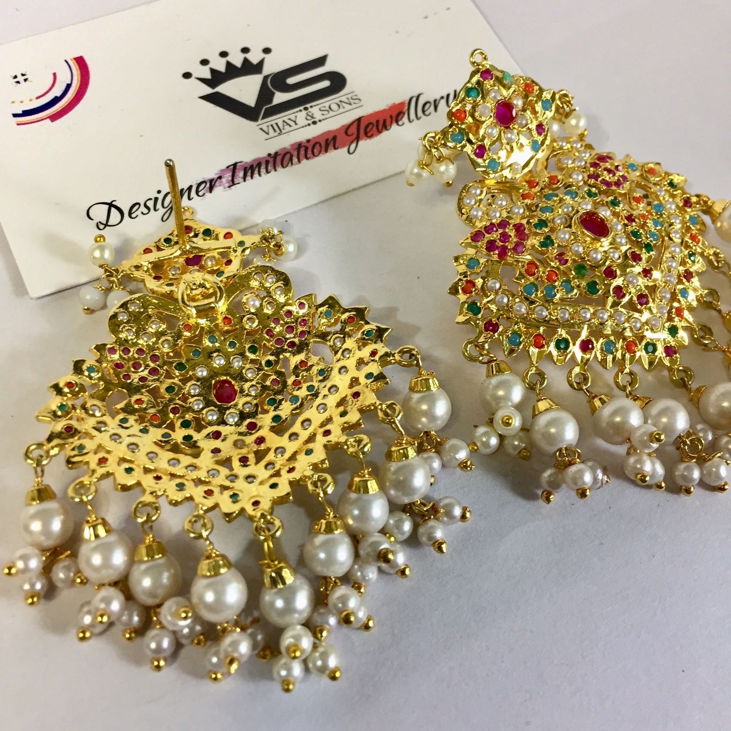 Jadau Long Earrings 24544