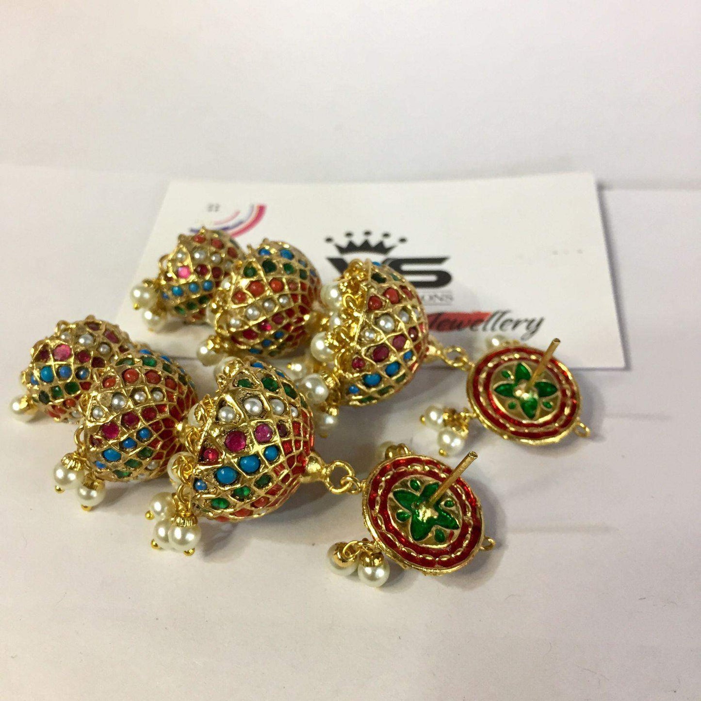 Jadau earrings 917491 - Vijay & Sons