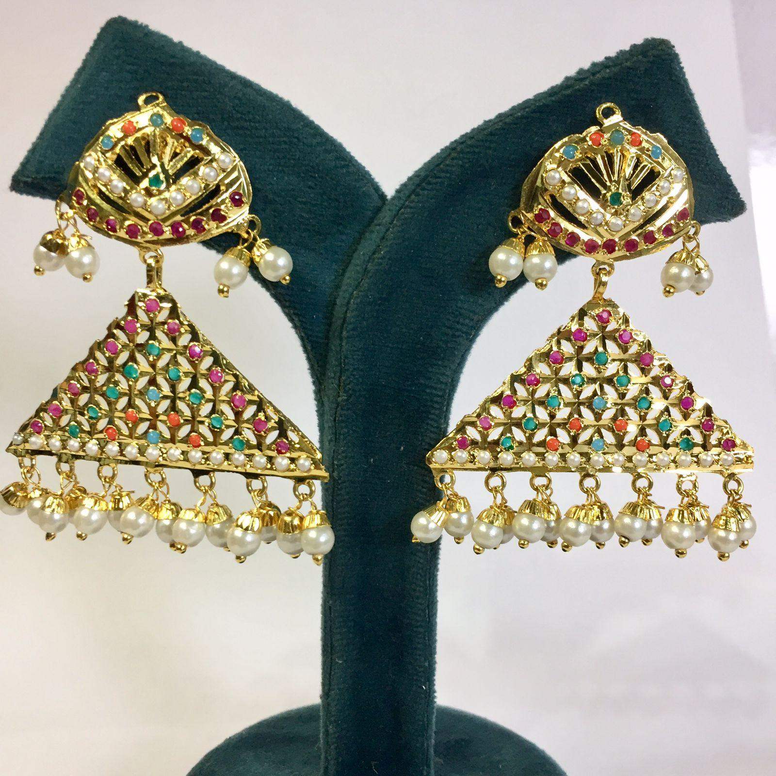 Jadau Earrings 564786 - Vijay & Sons