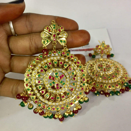 Jadau earrings 468967 - Vijay & Sons