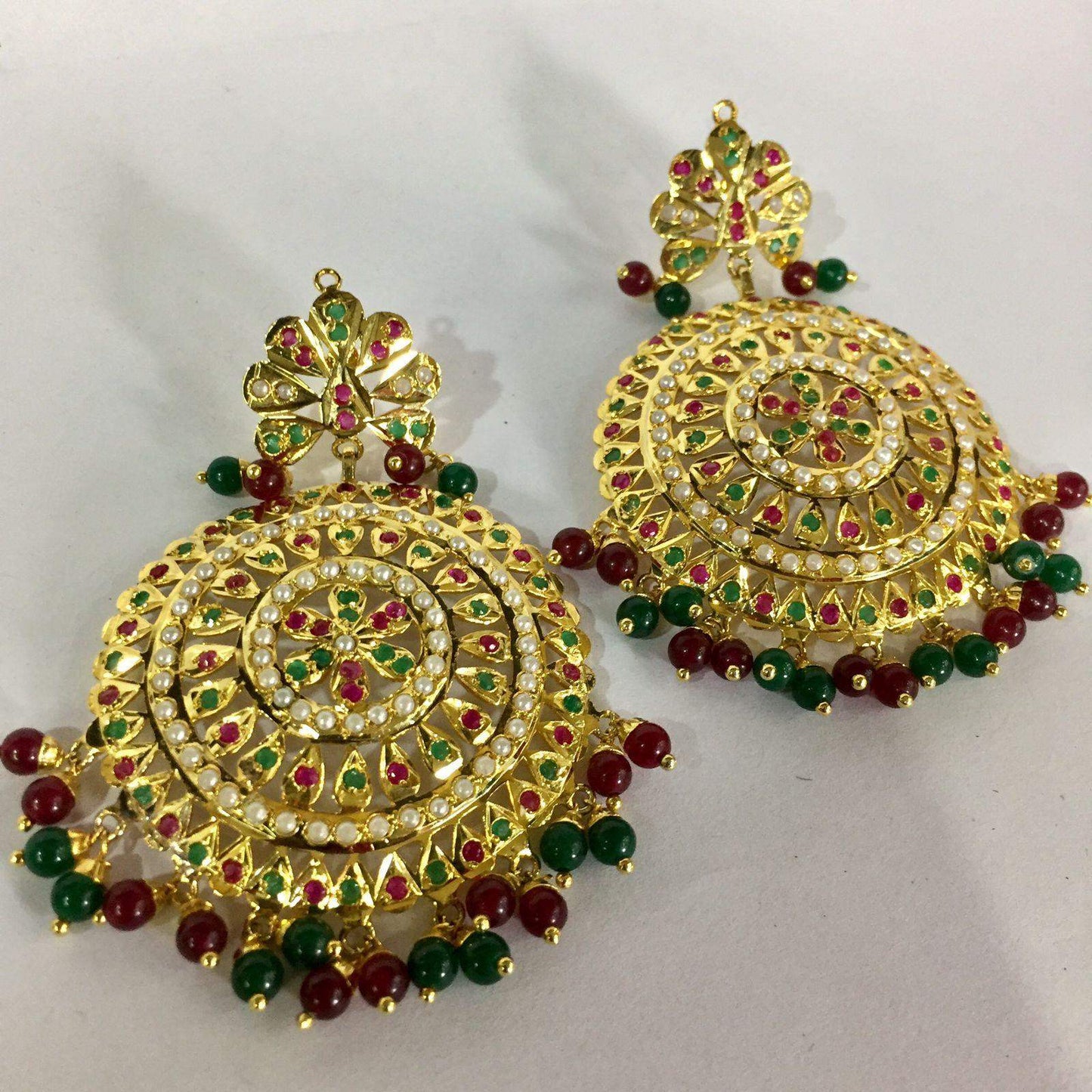 Jadau earrings 468967 - Vijay & Sons