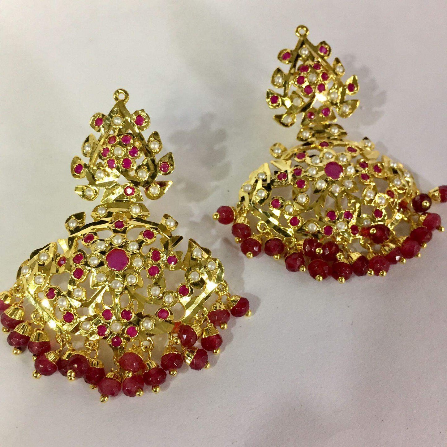 Jadau earrings 887766 - Vijay & Sons