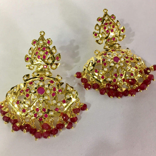 Jadau earrings 887766 - Vijay & Sons