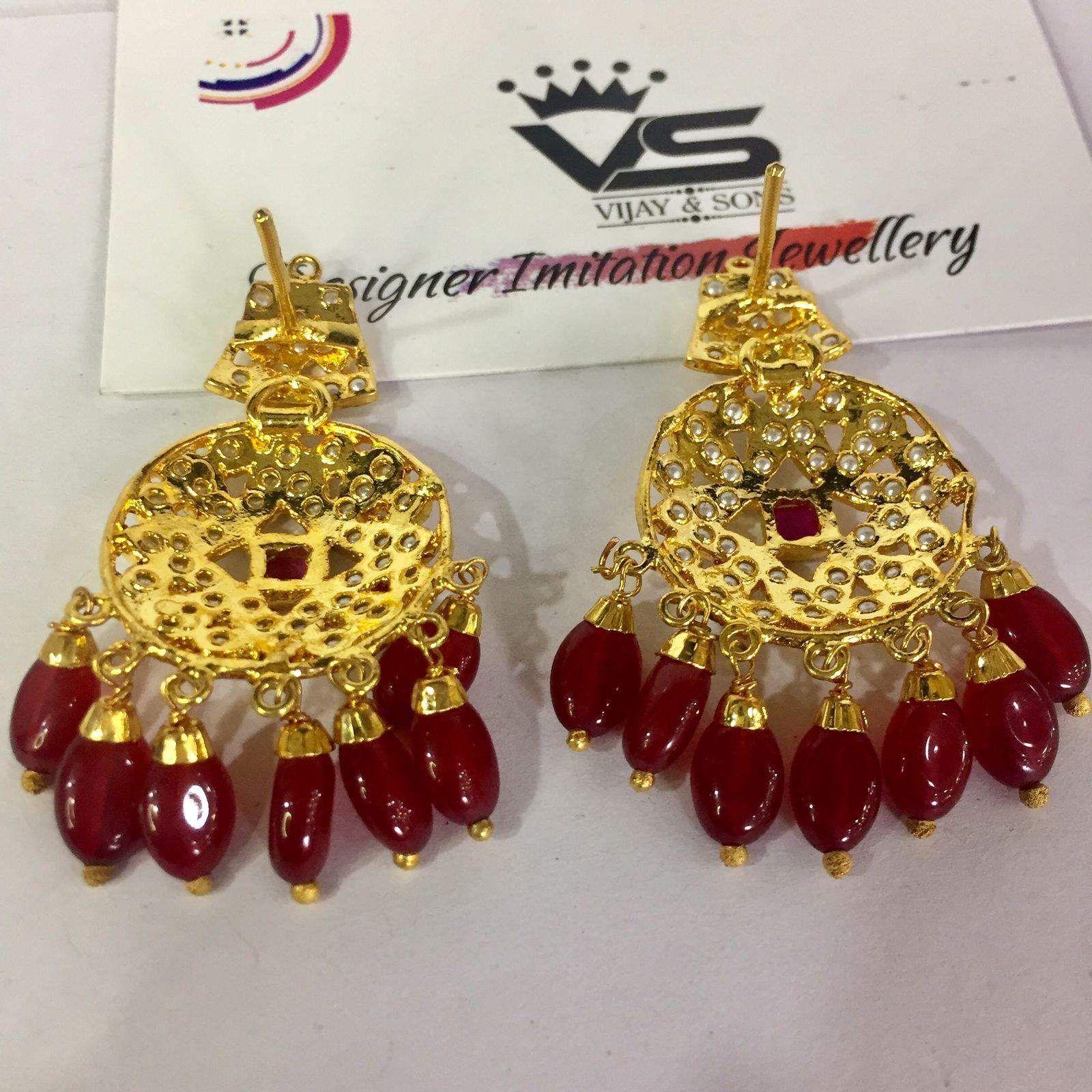 Jadau Earrings 564790 - Vijay & Sons