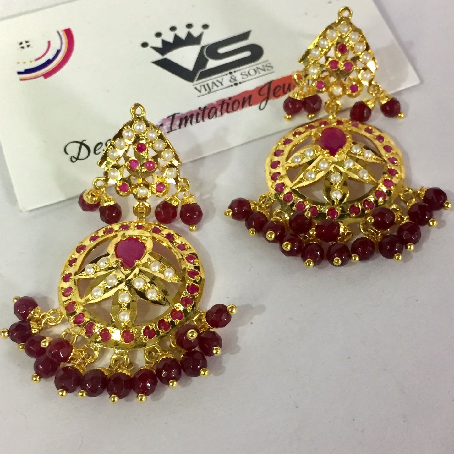 Jadau Earrings 464356
