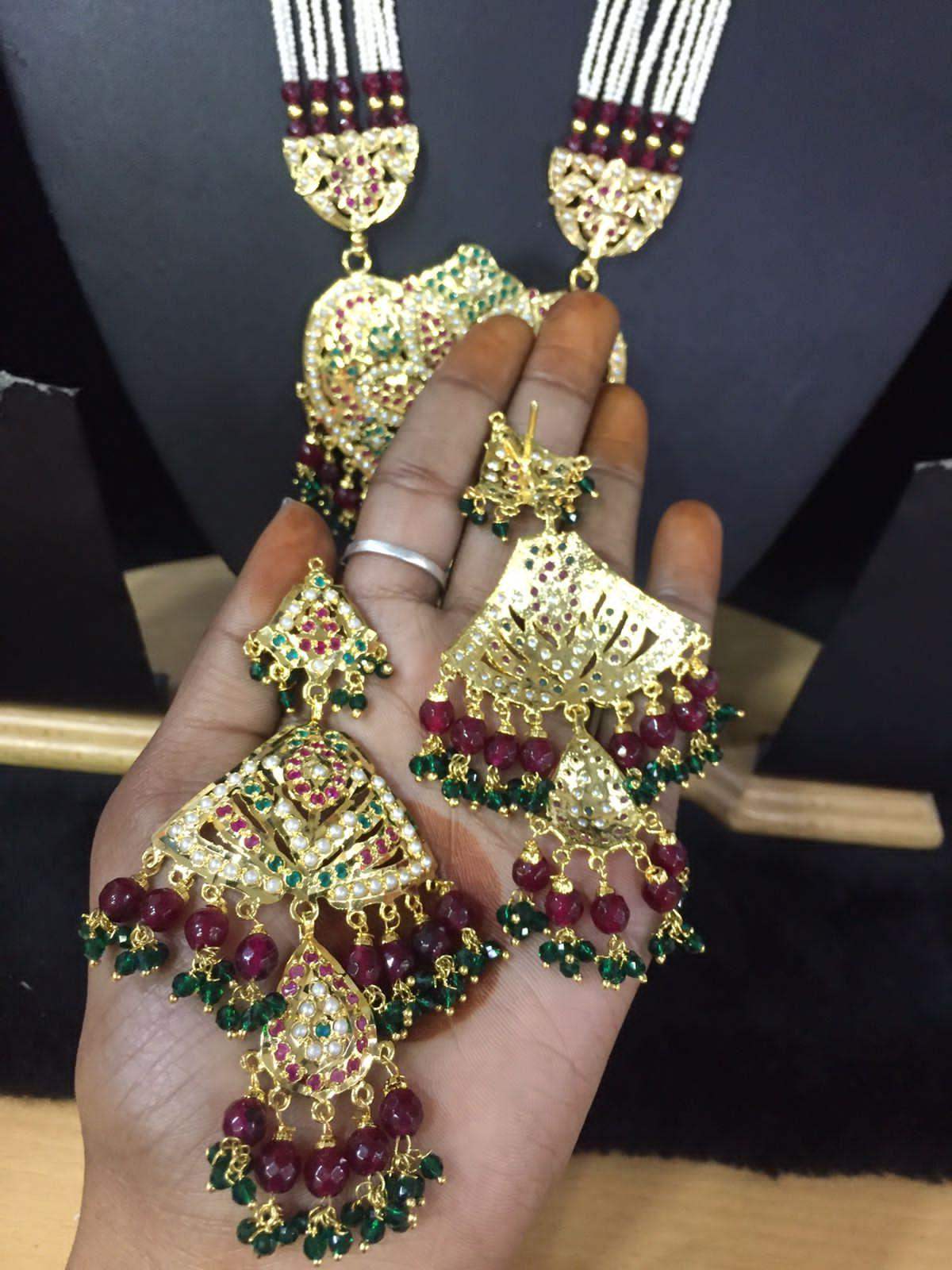 Jadau Rani haar 294719 - Vijay & Sons