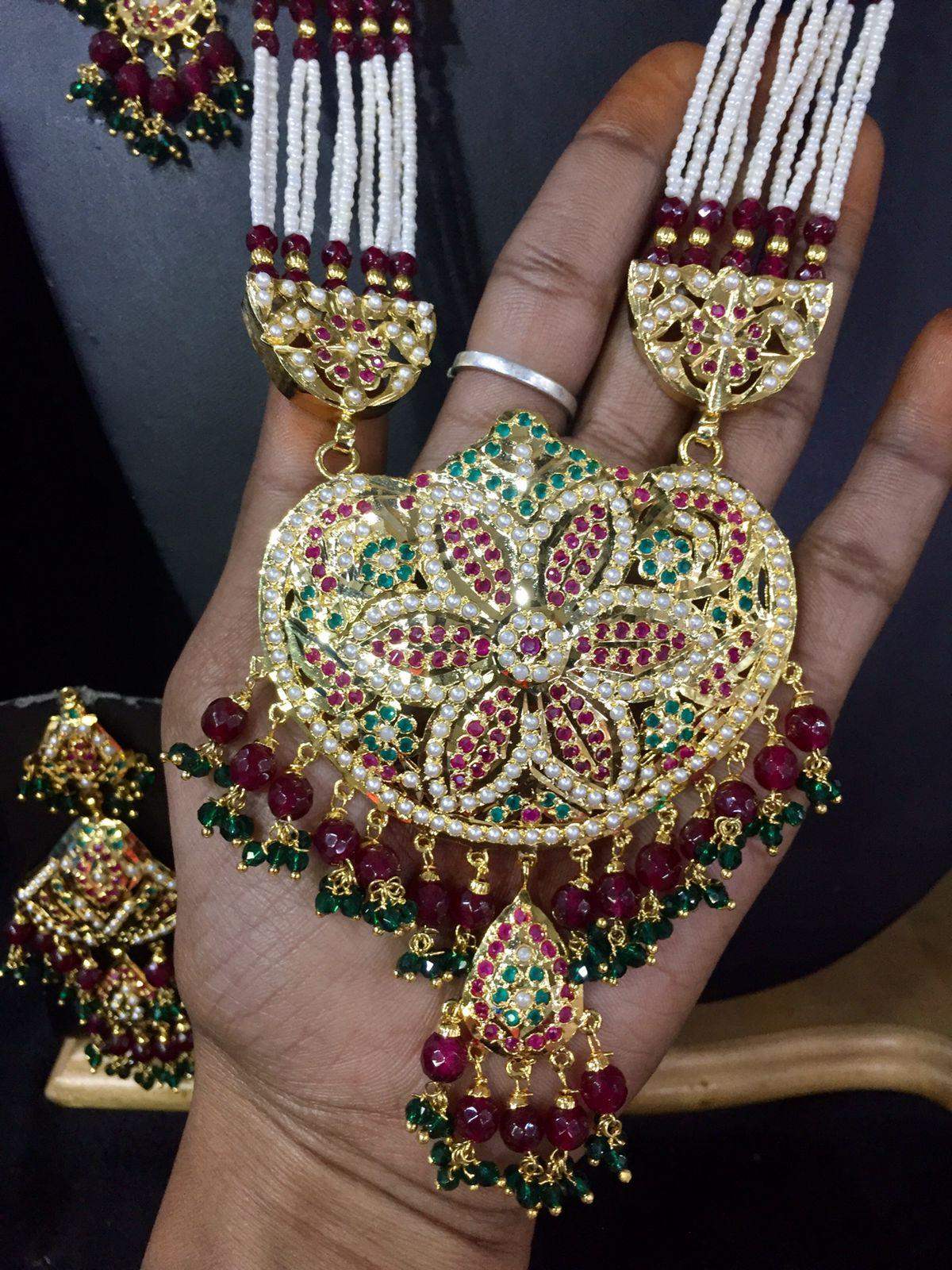 Jadau Rani haar 294719 - Vijay & Sons