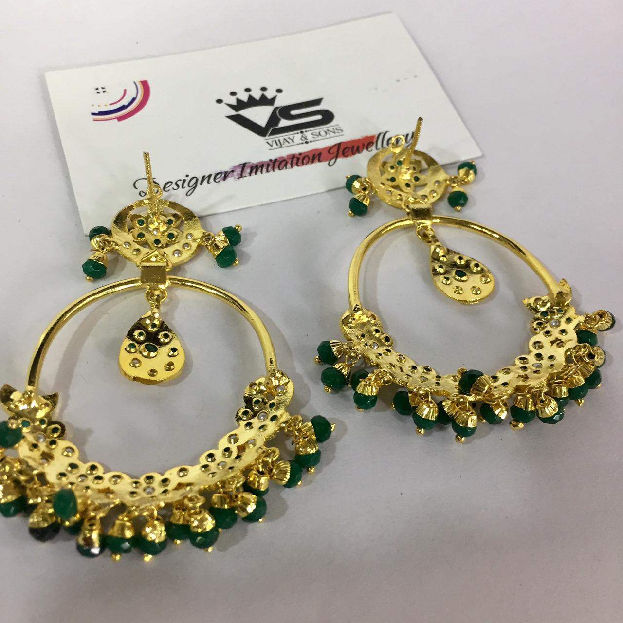 Jadau Earrings 59894 - Vijay & Sons
