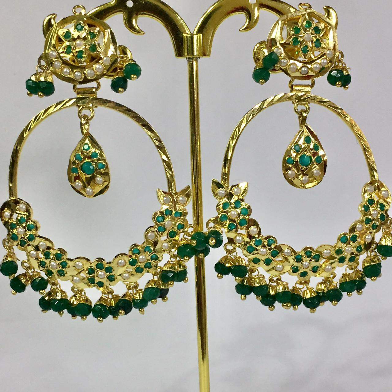 Jadau Earrings 59894 - Vijay & Sons