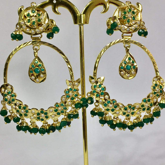 Jadau Earrings 59894 - Vijay & Sons