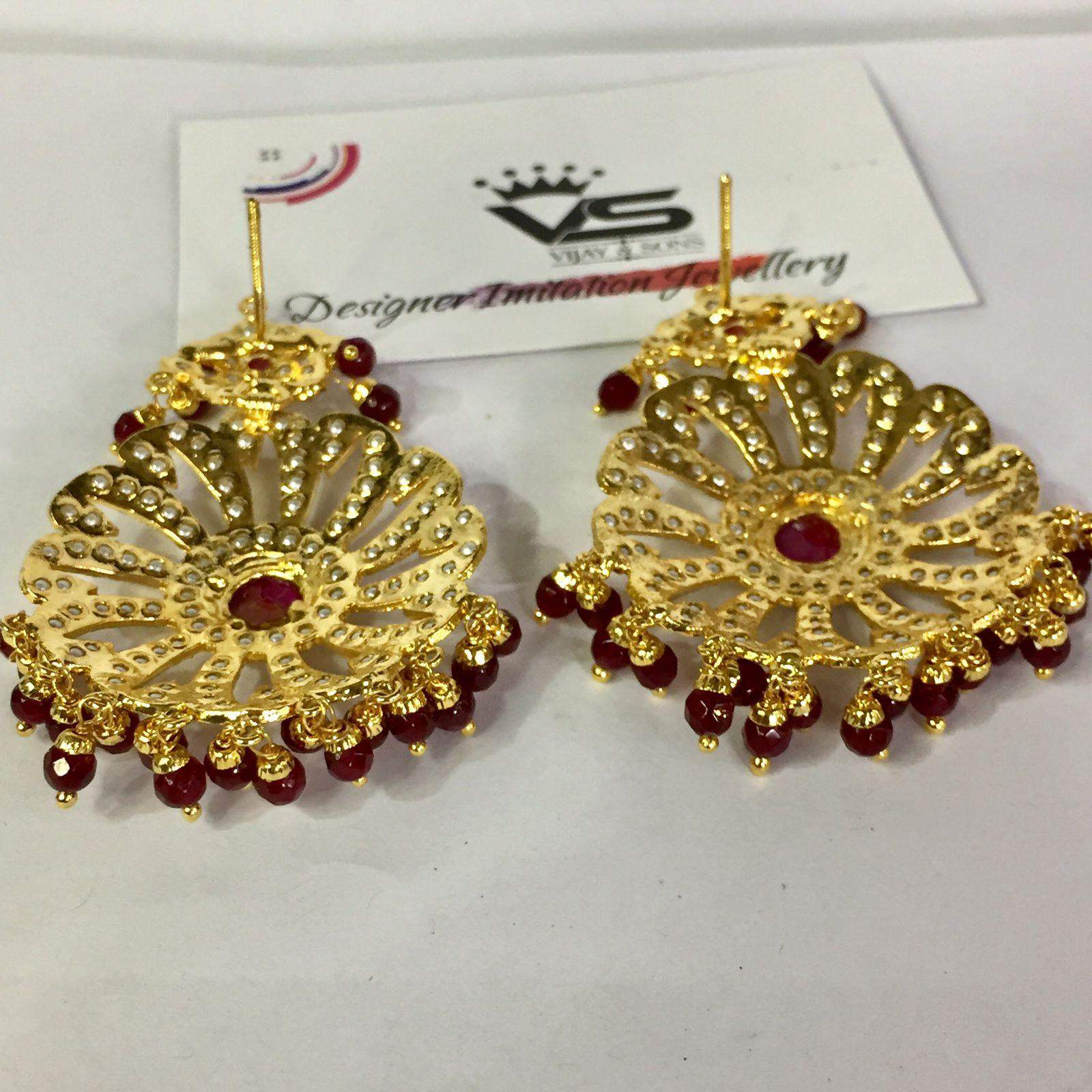 Jadau Earrings 564805 - Vijay & Sons