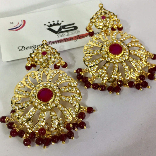 Jadau Earrings 564805 - Vijay & Sons