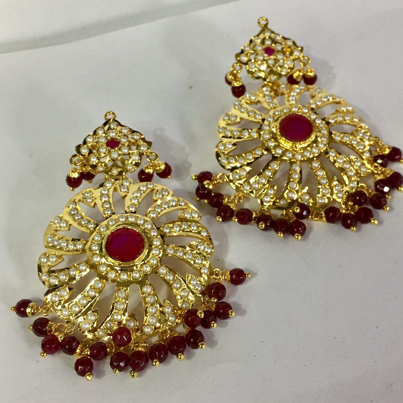 Jadau Earrings 564805 - Vijay & Sons
