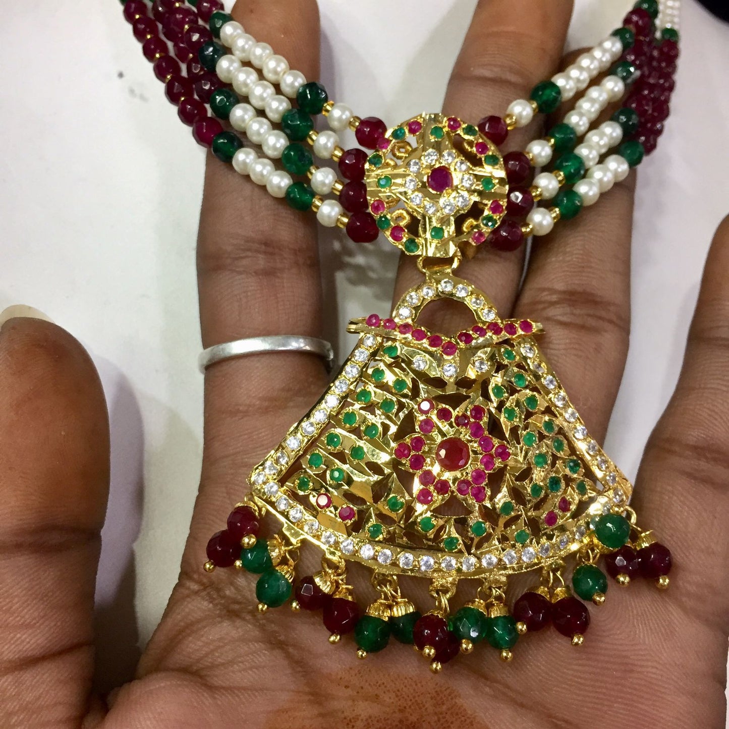 Jadau Necklace Sets 56767